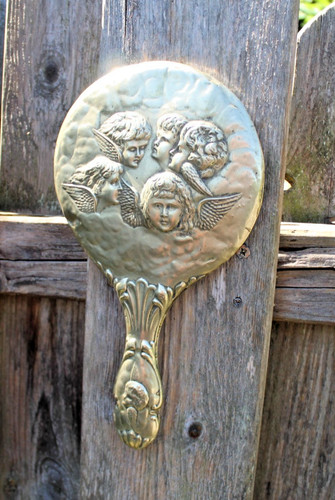 Specchio mano art nouveau - a,
