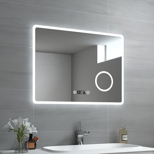 Specchio bagno led 90x70cm con