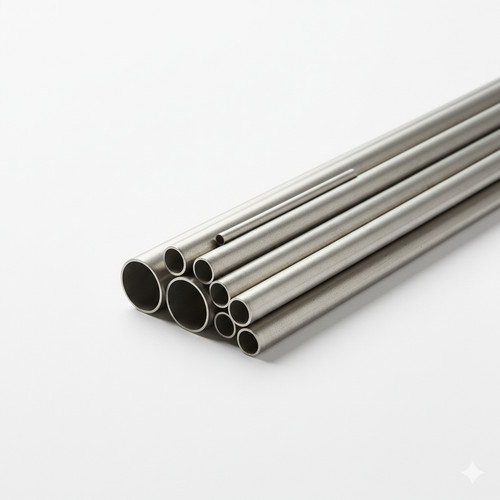 Tubo acciaio inox - lucido, a